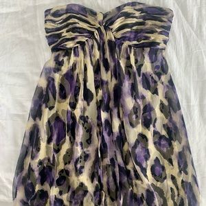 Marciano purple leopard dress mini